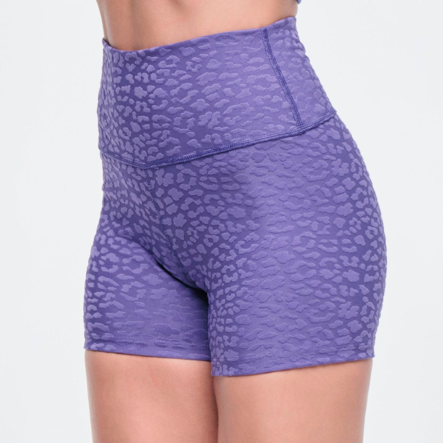 Funscape High Waisted Biker Shorts - Purple Pop