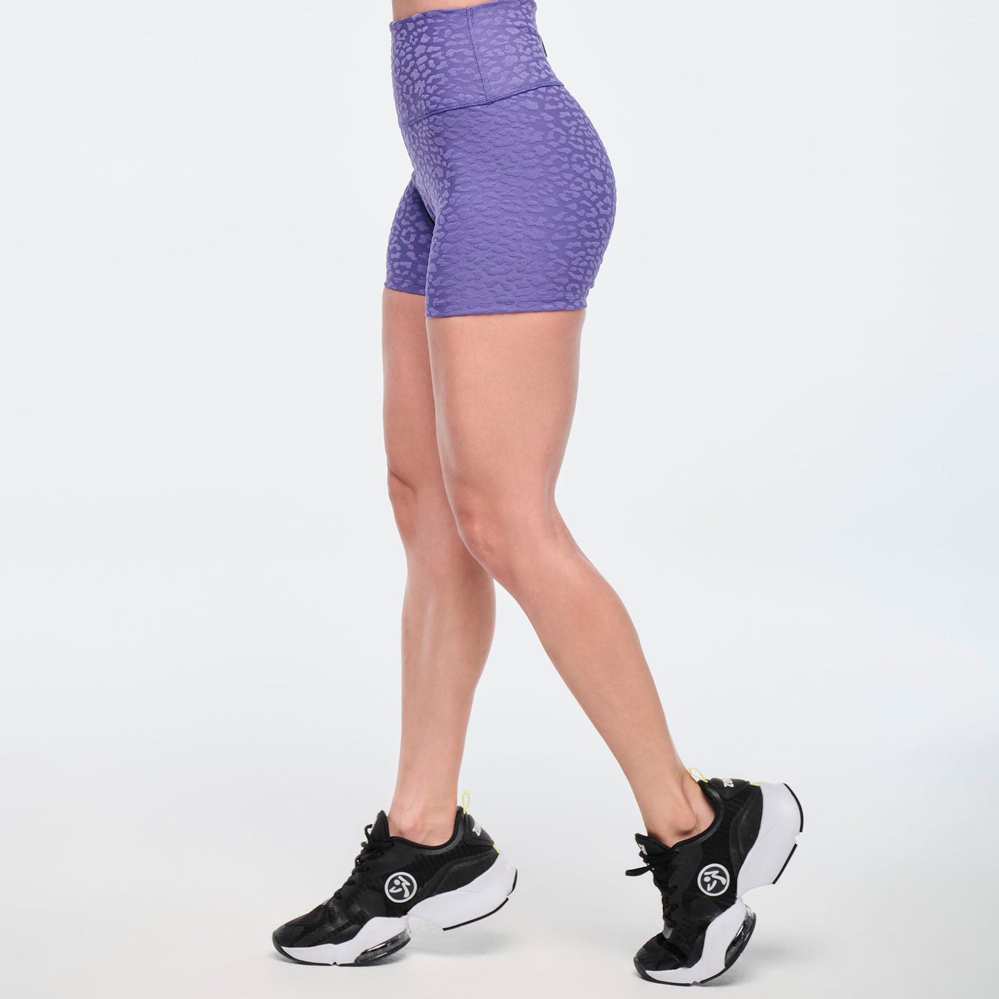 Funscape High Waisted Biker Shorts - Purple Pop