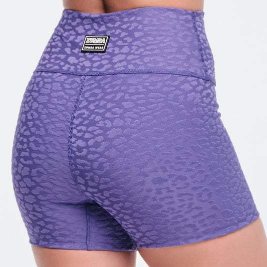 Funscape High Waisted Biker Shorts - Purple Pop