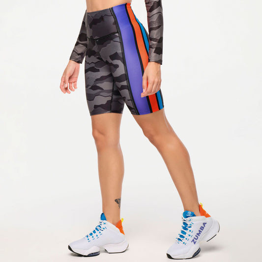 Zumba Explore High Waisted Biker Shorts