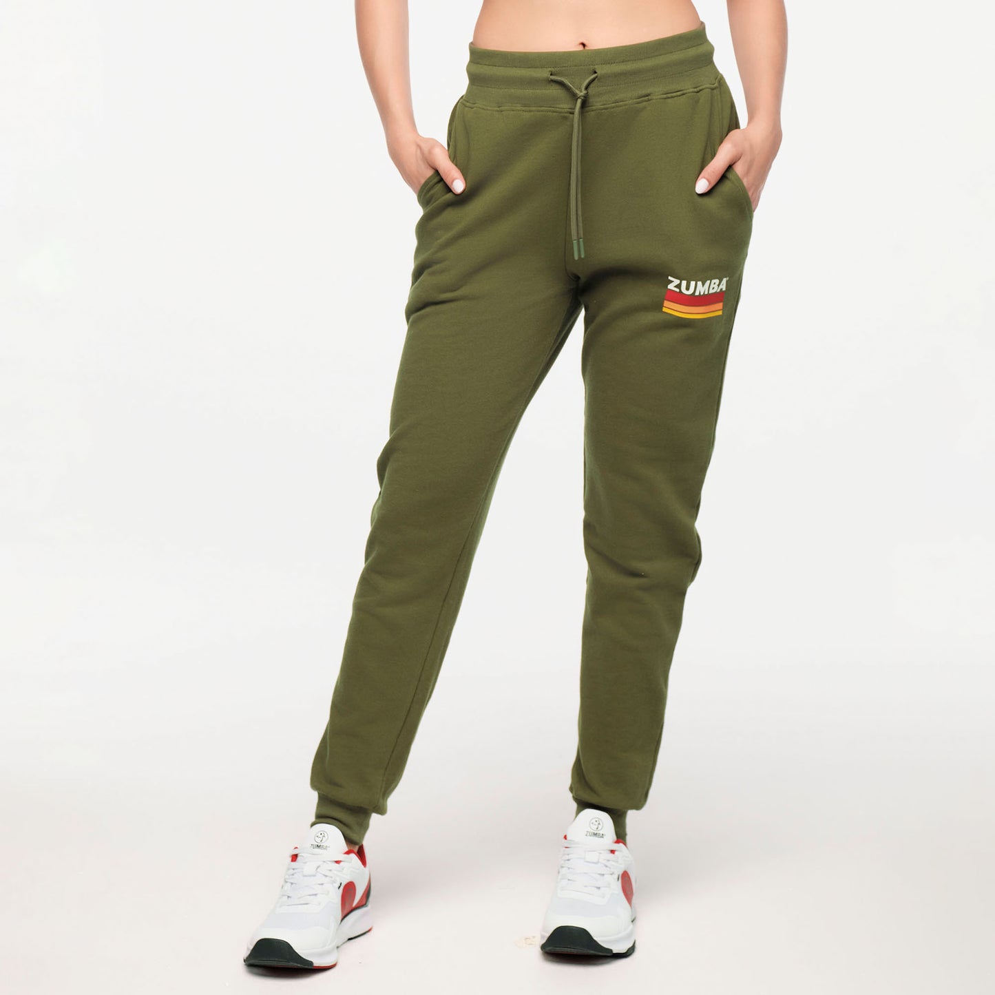 Zumba Explore High Rise Crop Joggers - Olive You