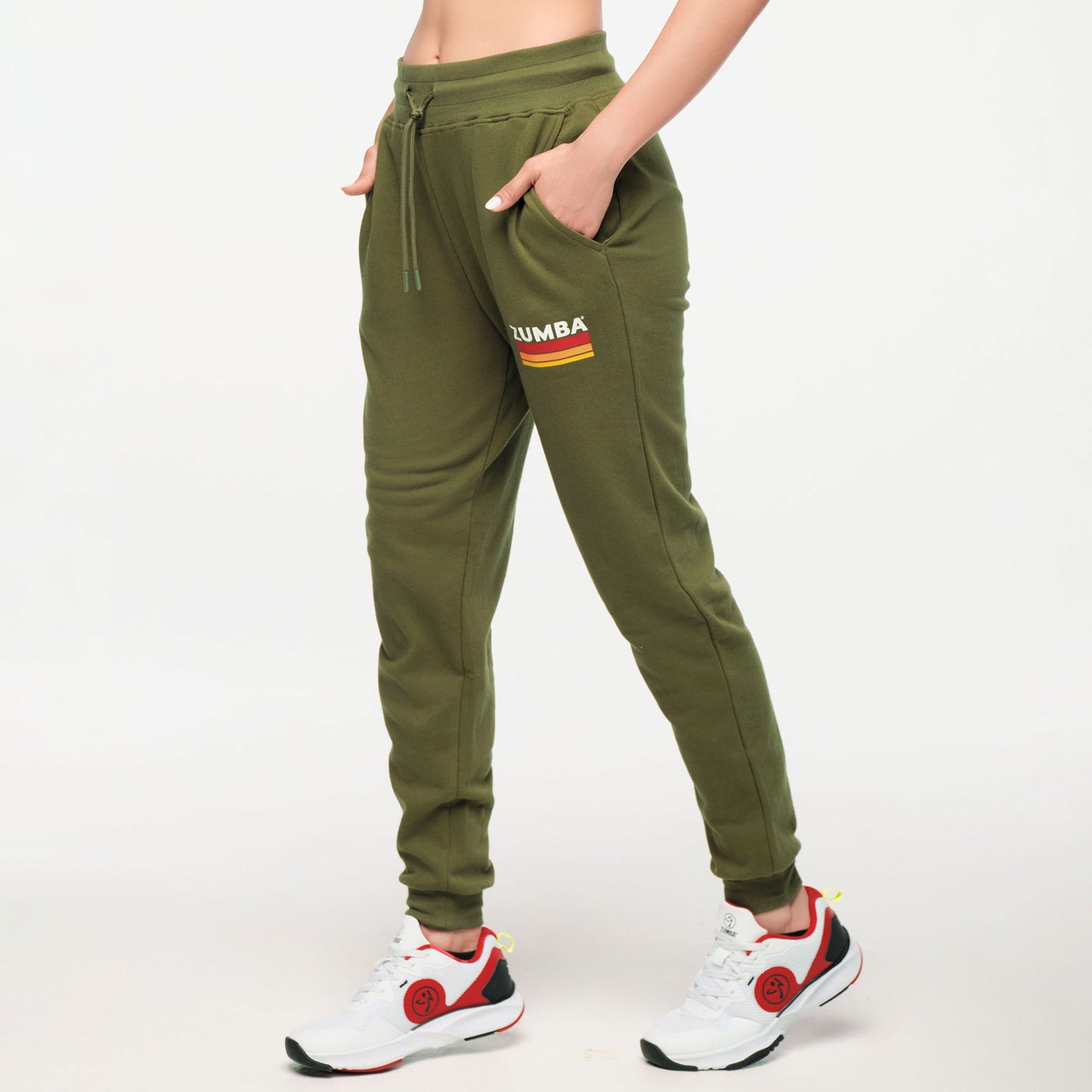 Zumba Explore High Rise Crop Joggers - Olive You