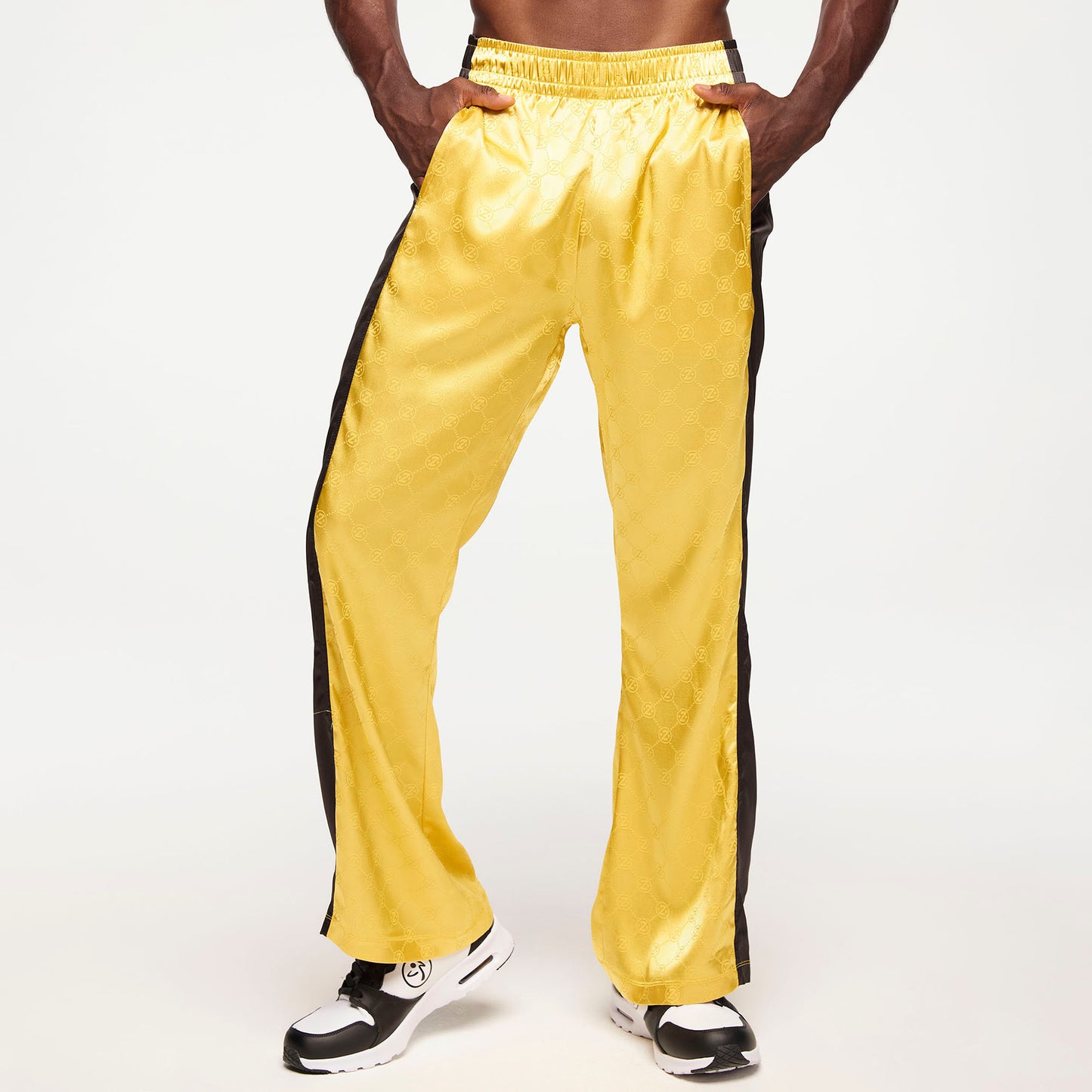 Zumba Runway Straight Leg Track Pants - Gold