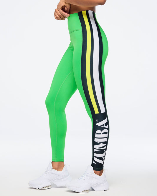 Zumba Haus High Waisted Panel Ankle Leggings