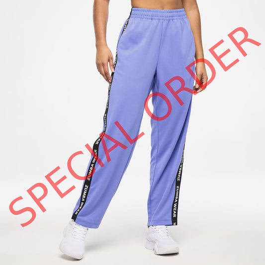 Zumba Haus Straight Leg Track Pants - Purple