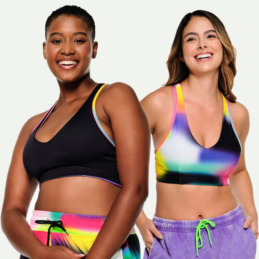 Zumba Tropidelic Reversible Bra Multicolor