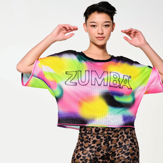 Zumba Tropidelic Mesh Top with Print