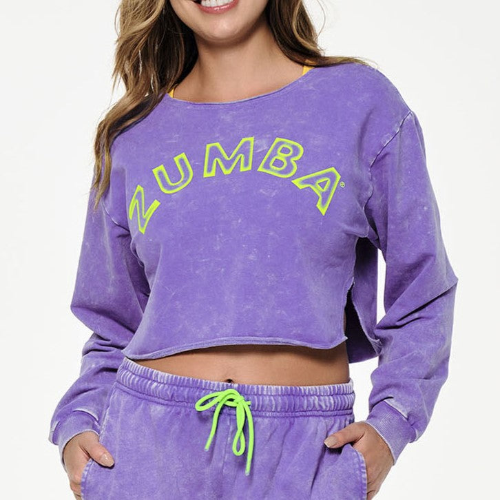 Zumba Glow Crop Sweatshirt