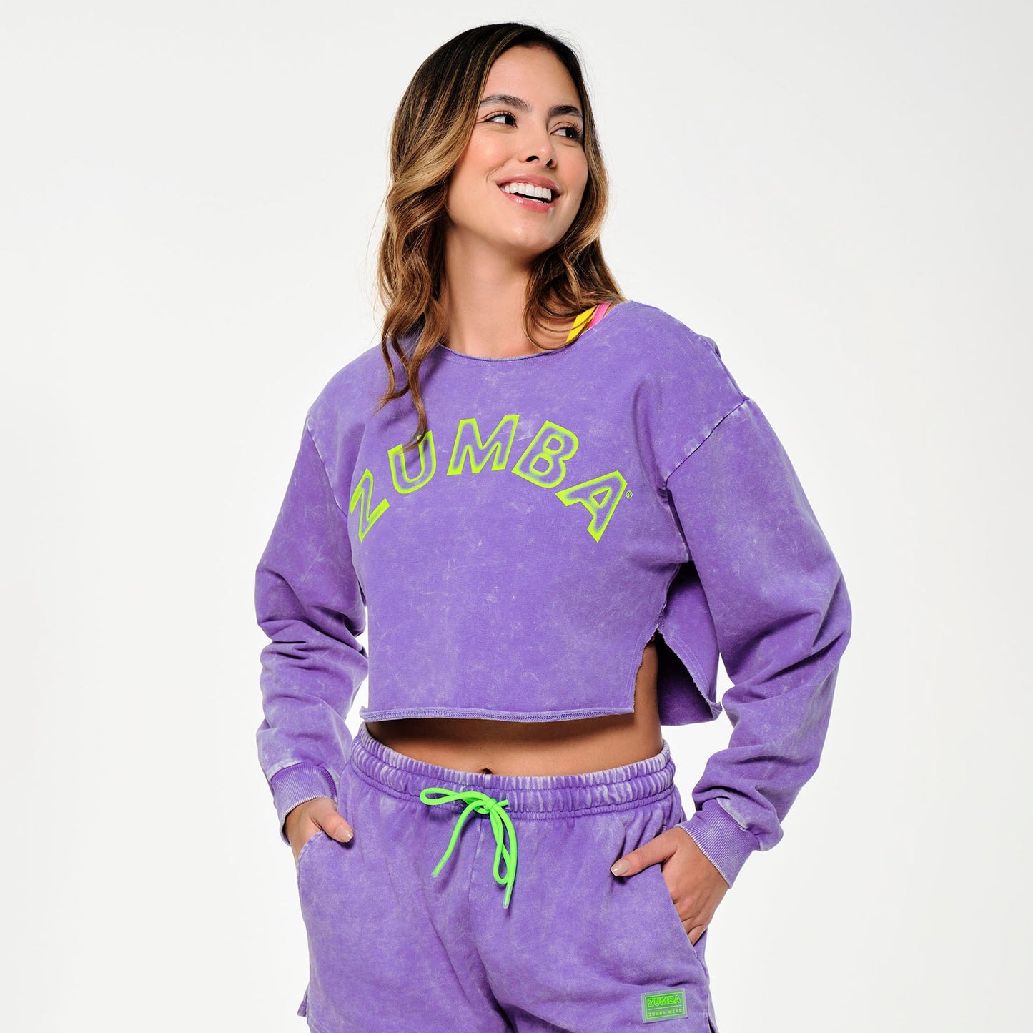 Zumba Glow Crop Sweatshirt