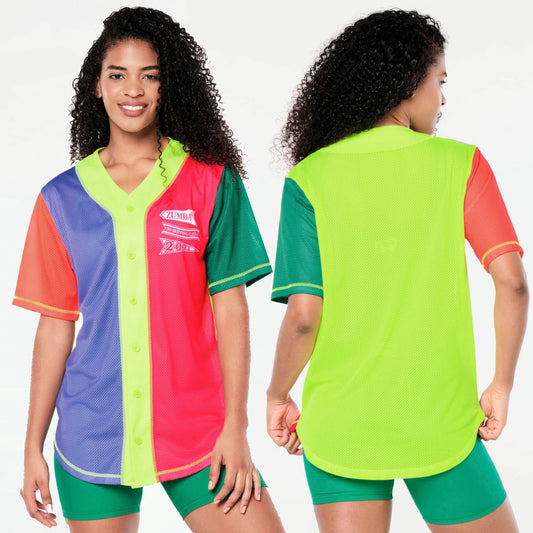 Zumba Prep Unisex Baseball Button Up Jersey