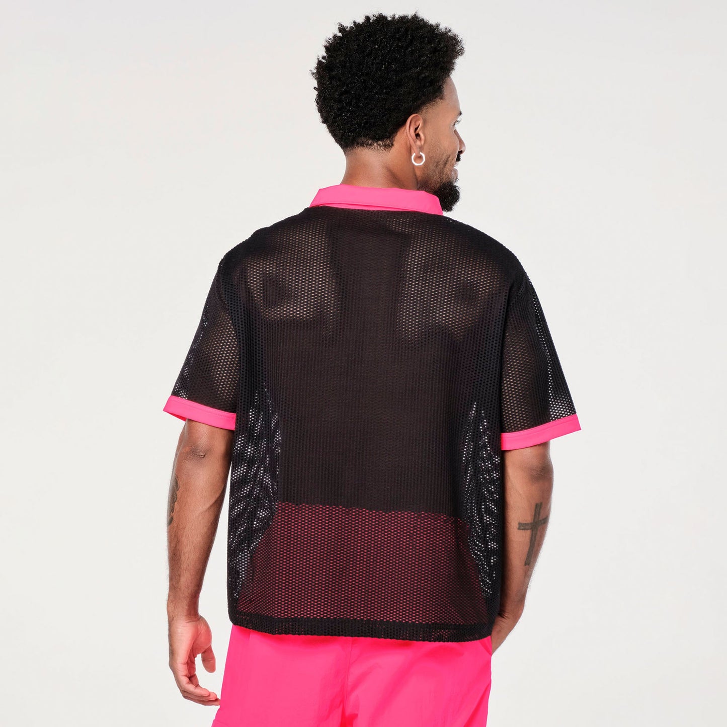 Zumba Prep Oversized Mesh Polo