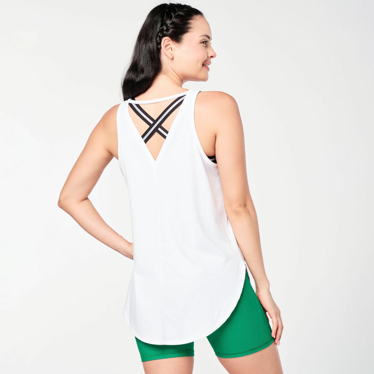 Zumba Prep Open Back Tank - Wear It Out White