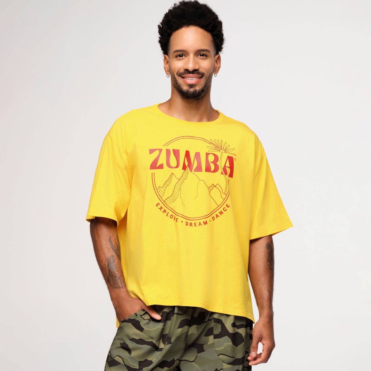 Zumba Explore Crew Neck Top - Sunny Daze