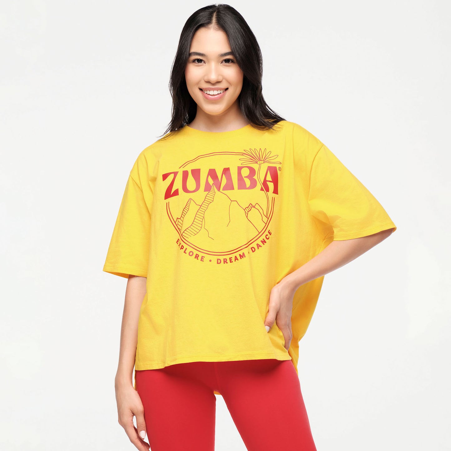 Zumba Explore Crew Neck Top - Sunny Daze