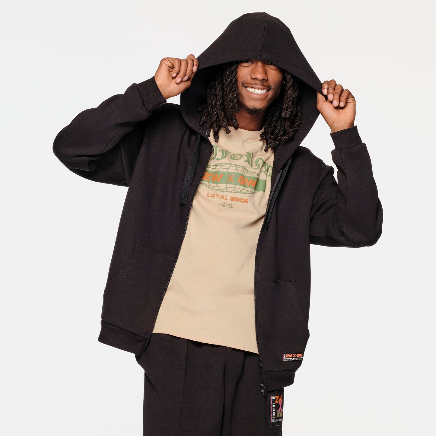 ZW X GW Zip Up Jacket With Oversized Hoodie