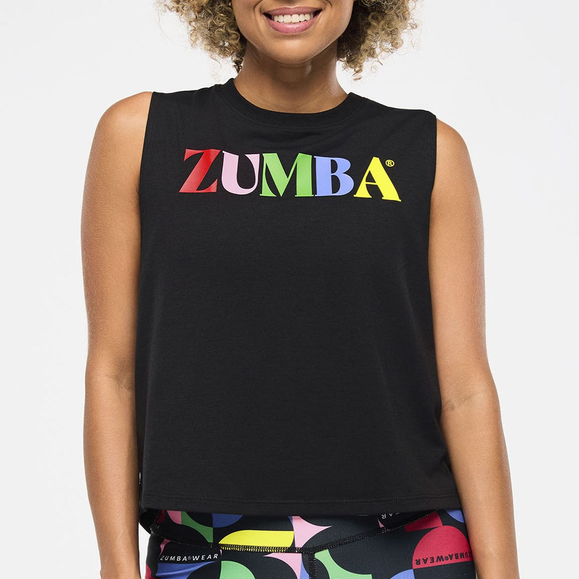 Zumba Haus Loose Muscle Tank - Bold Black