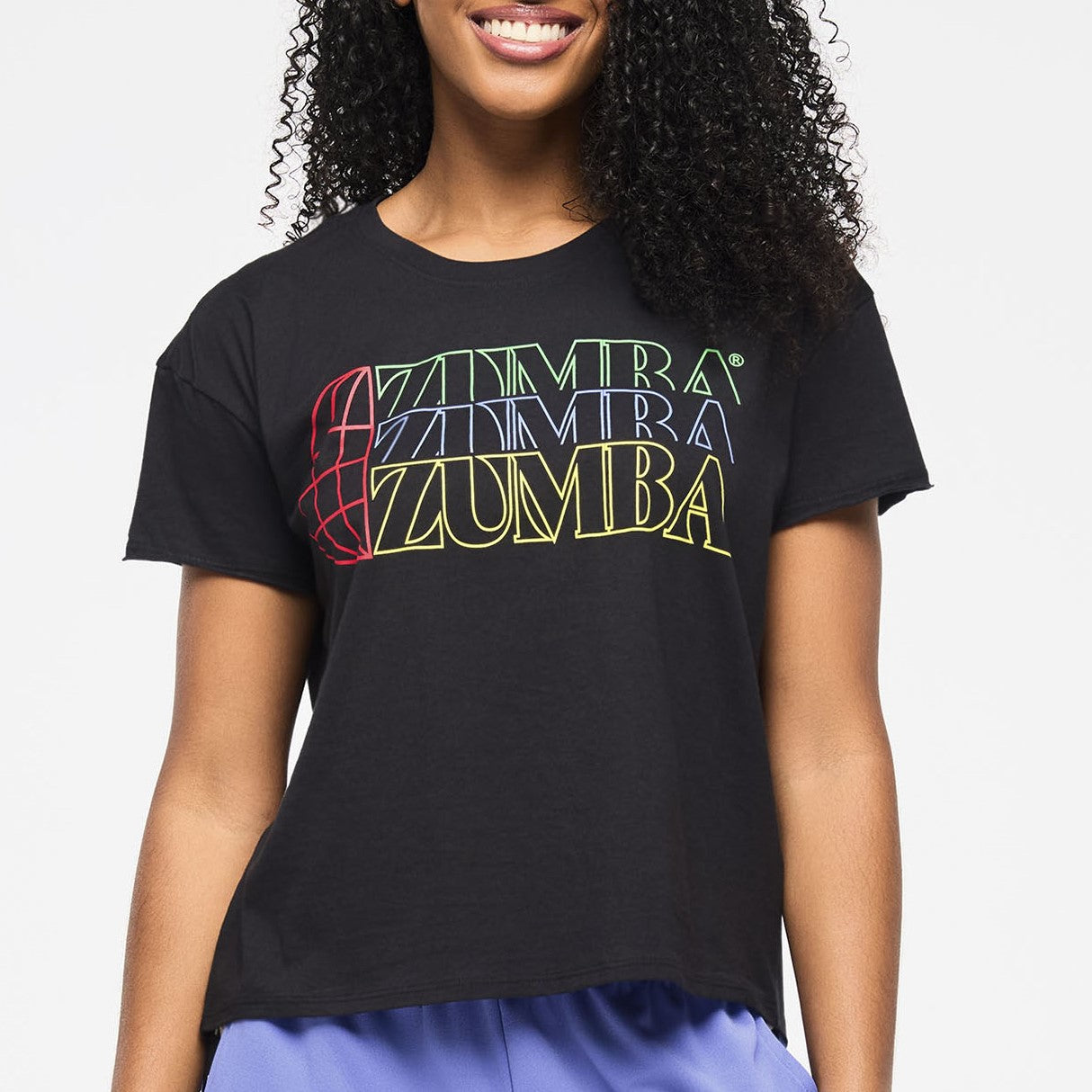 Zumba Haus High Low Crew Neck Top