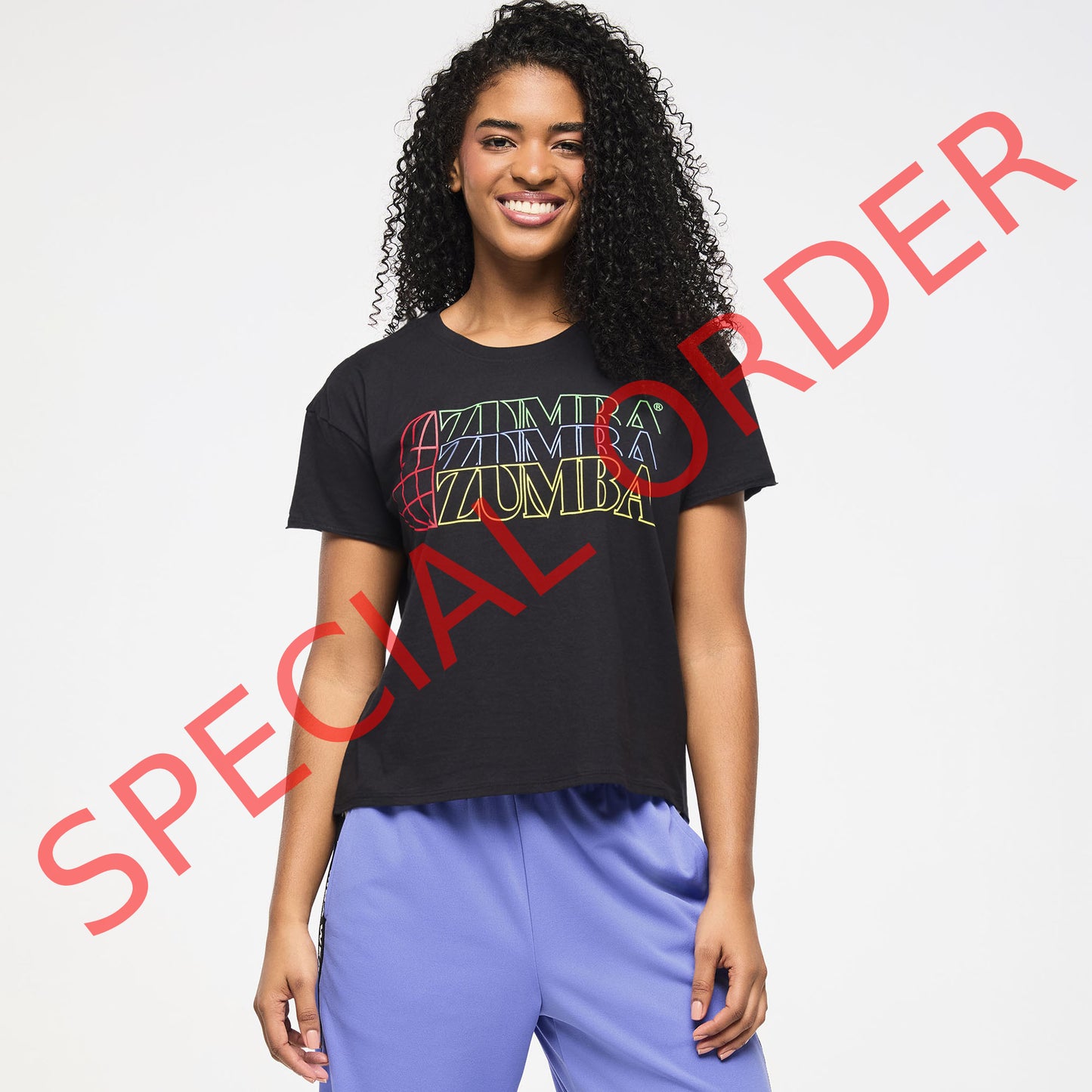 Zumba Haus High Low Crew Neck Top