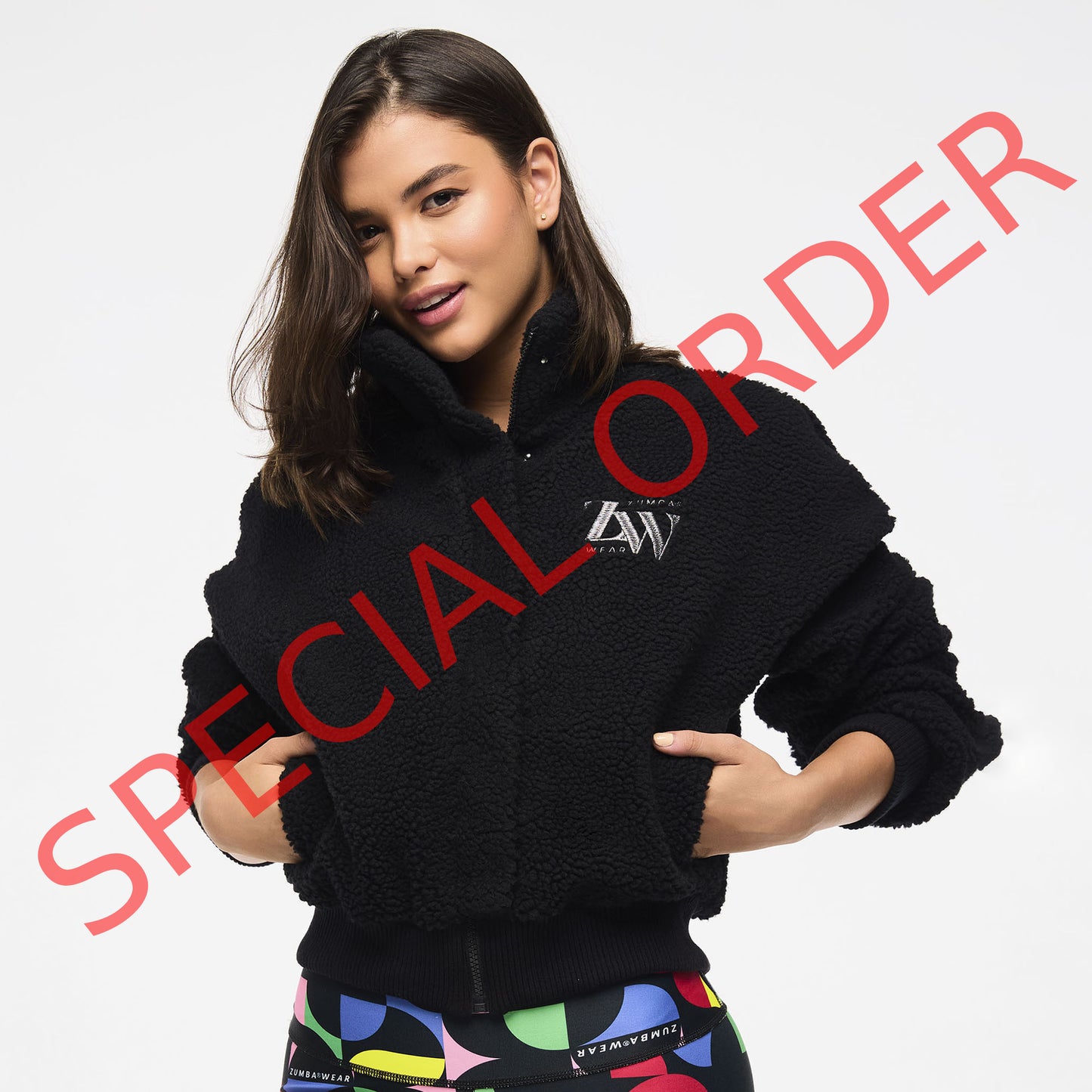 Zumba Haus High Neck Zip-Up Jacket