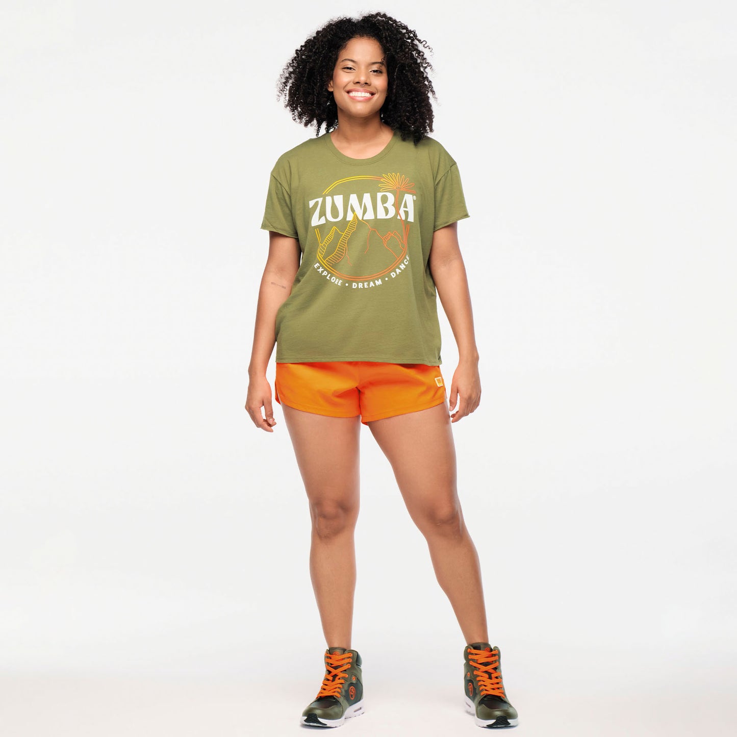 Zumba Explore High Low Crew Neck Top