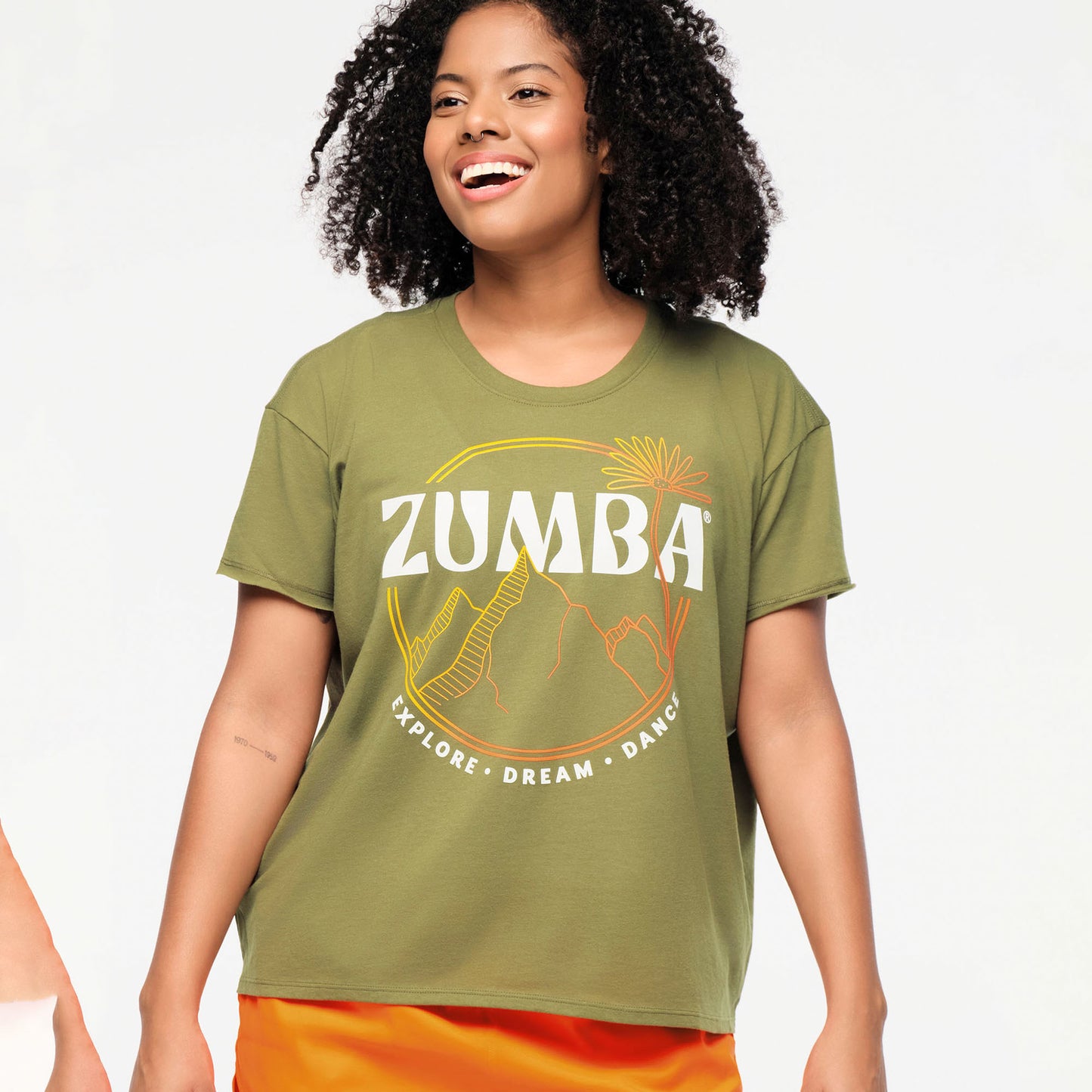 Zumba Explore High Low Crew Neck Top