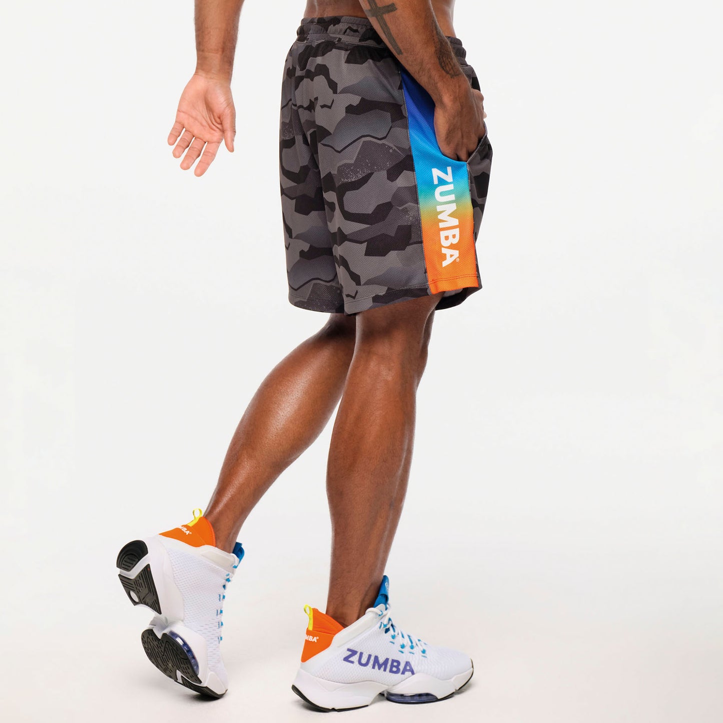 Zumba Explore Men's Mesh Shorts With Inserts