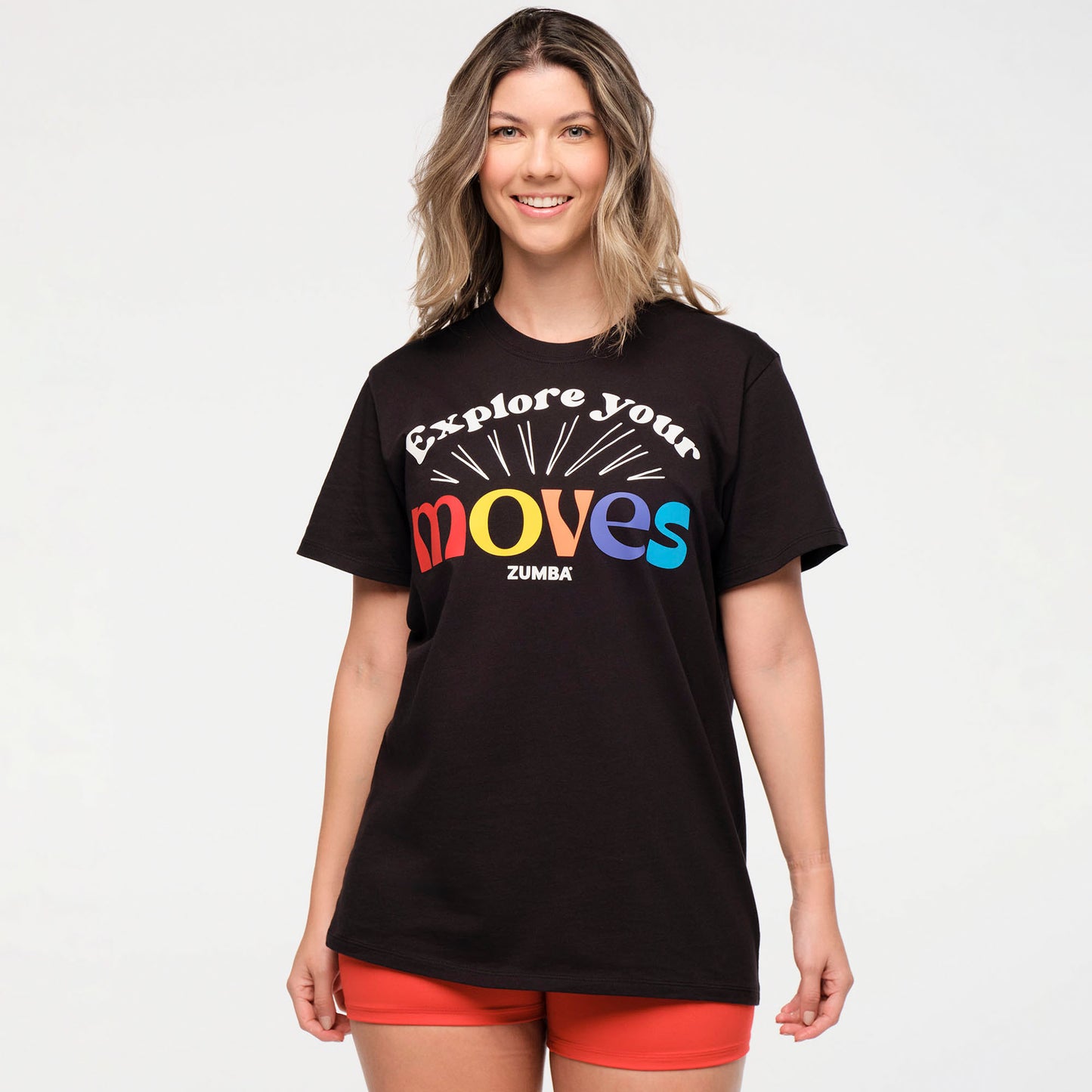 Zumba Explore Crew Neck Instructor Tee - Bold Black