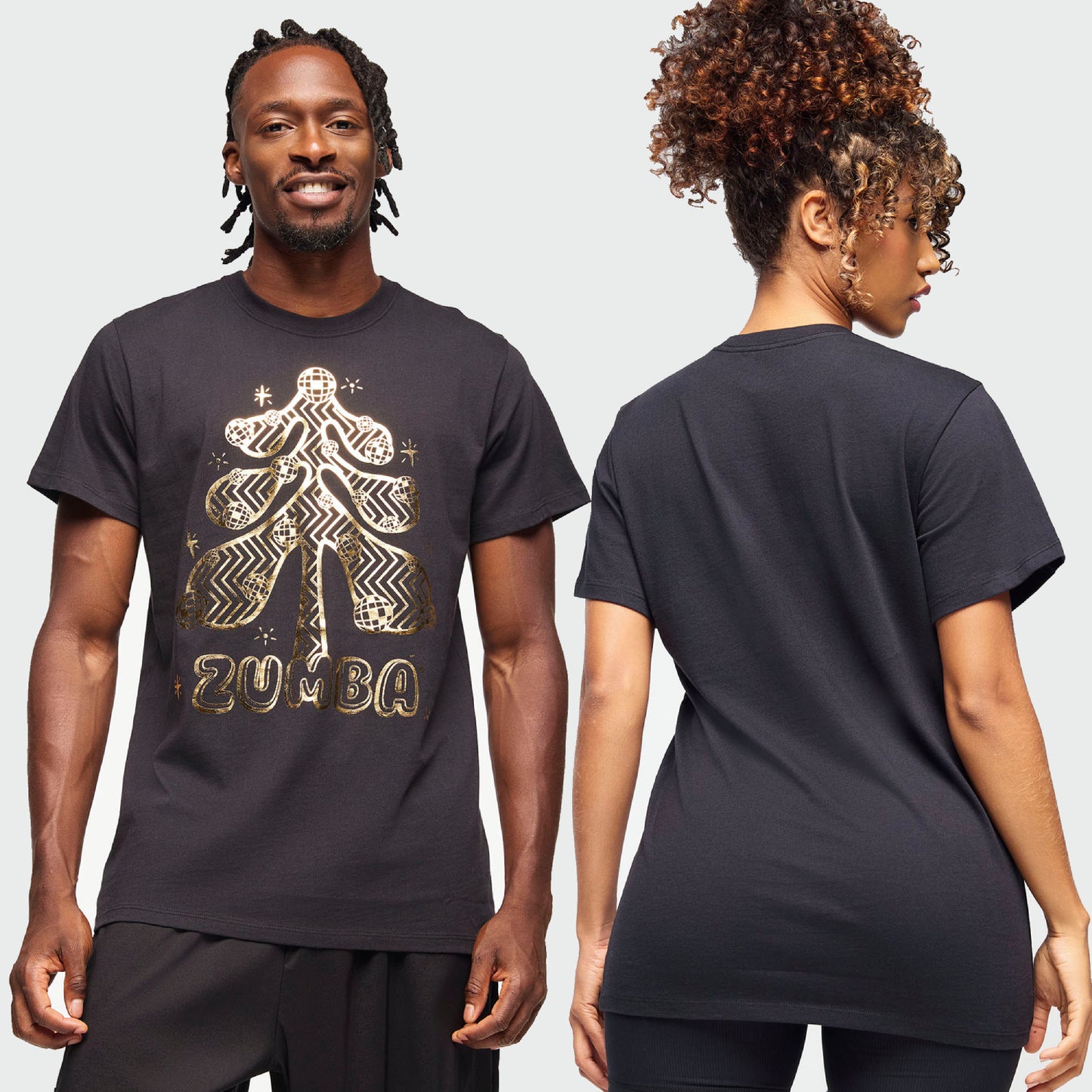 Zumba Holiday Crew Neck Tee - Black