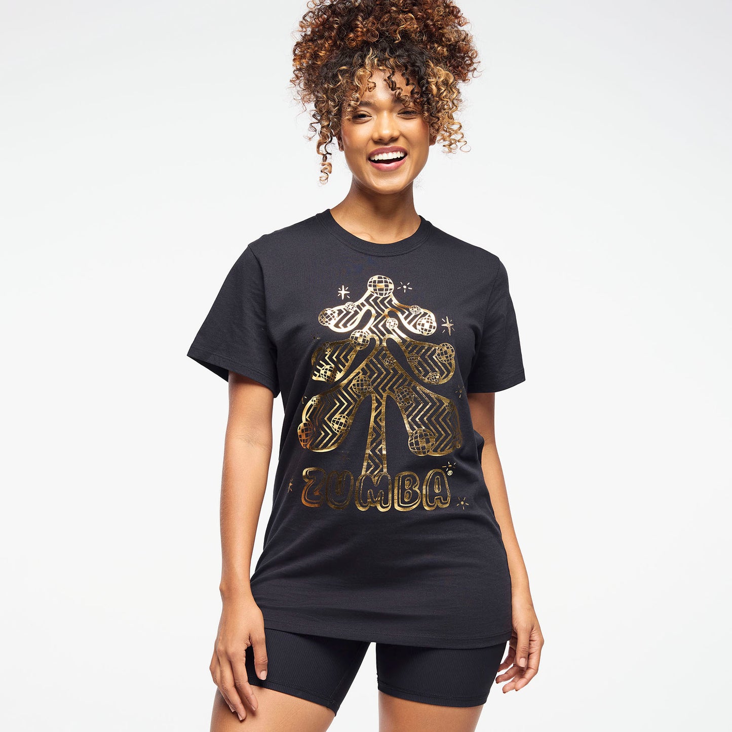 Zumba Holiday Crew Neck Tee - Black