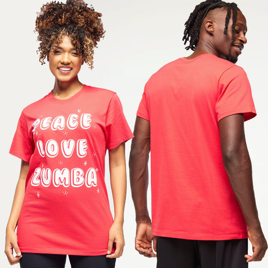 Zumba Holiday Crew Neck Tee - Red