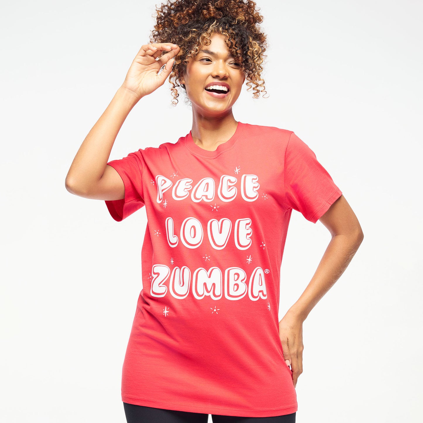 Zumba Holiday Crew Neck Tee - Red