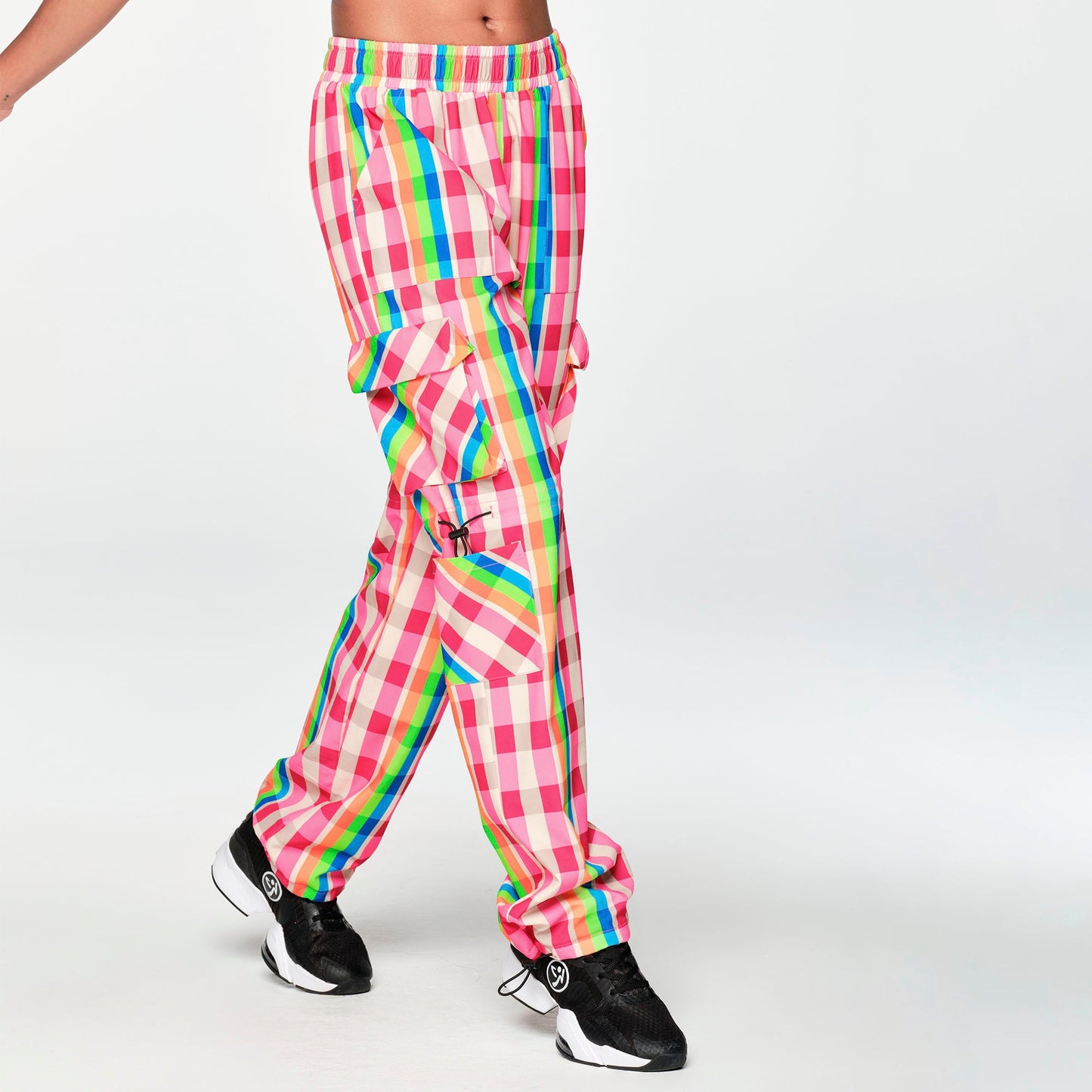 Zumba Plaid Pop Cargo Pants