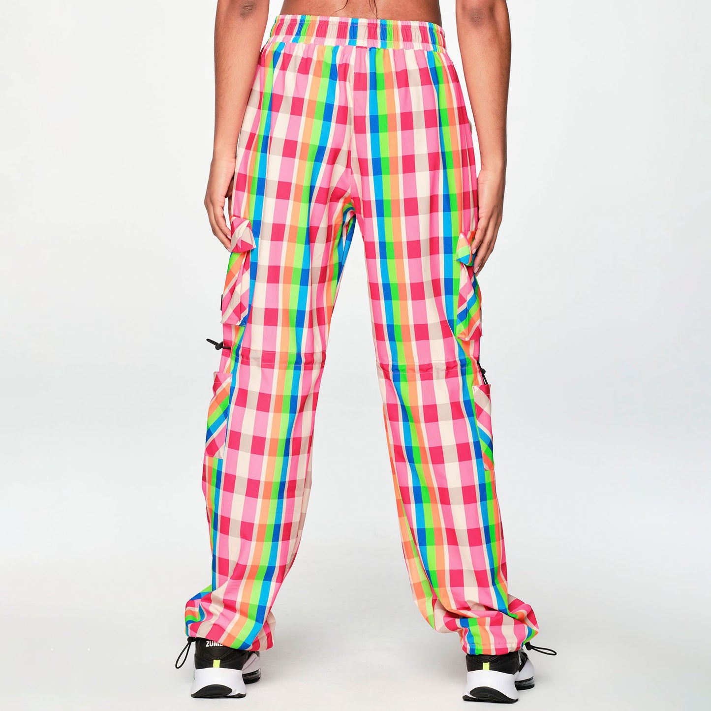 Zumba Plaid Pop Cargo Pants