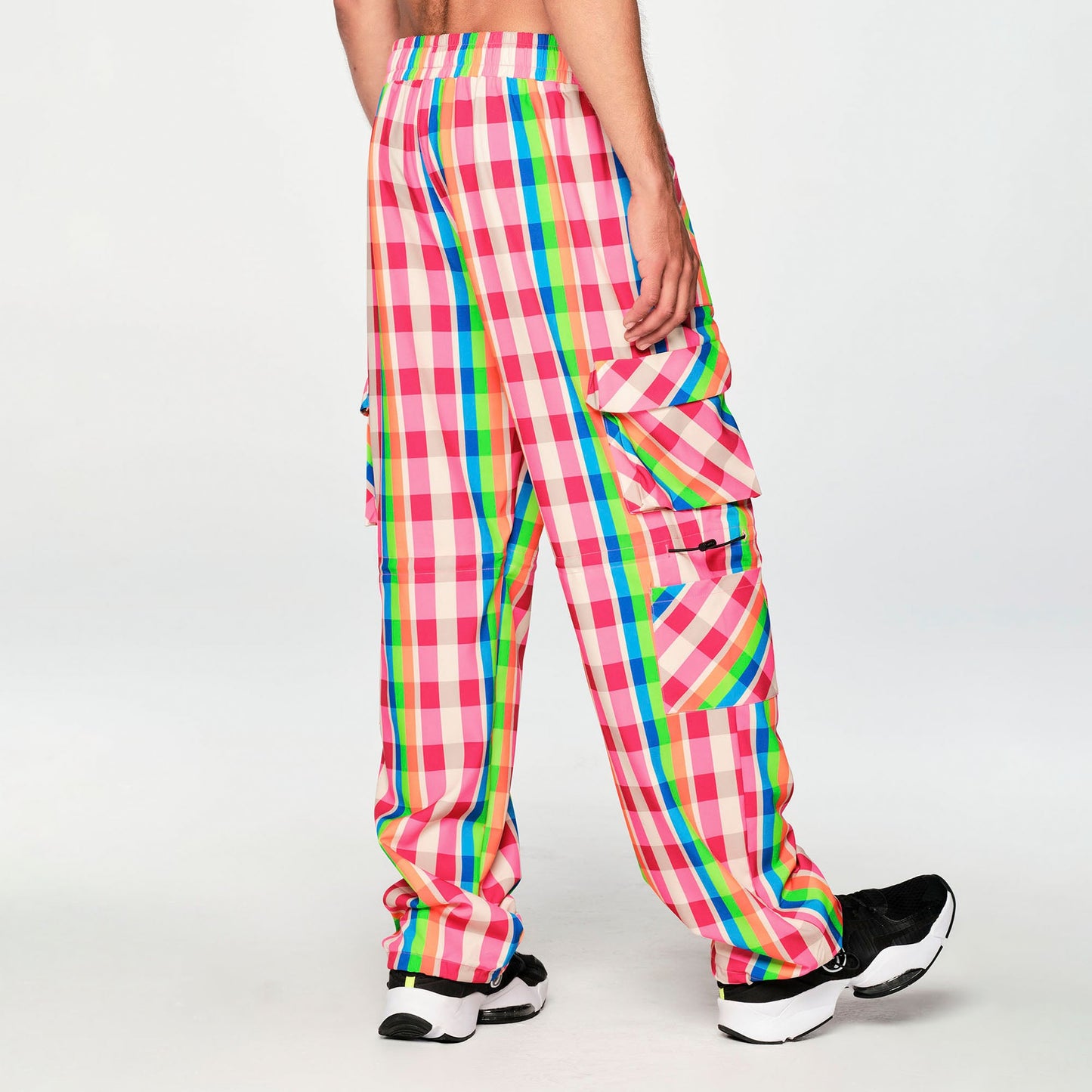 Zumba Plaid Pop Cargo Pants