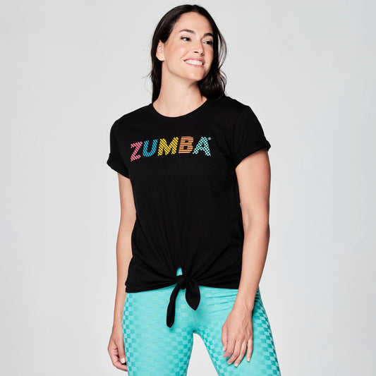 Zumba Beach Bash Front Tie Tee